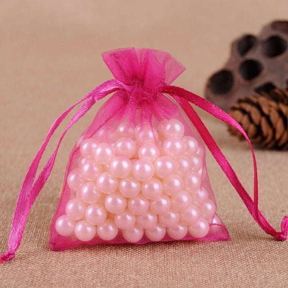 50-500PCS Organza Candy Bags Wedding Party Favor Gift Jewelry Pouch Sheer Decor