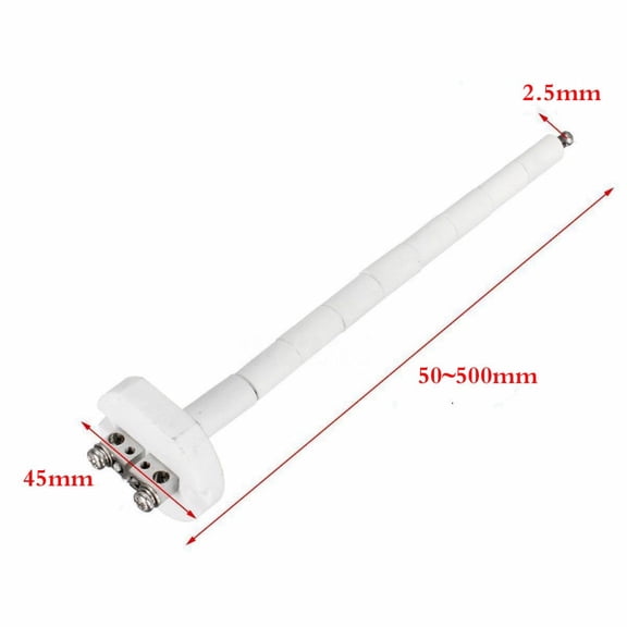 50-500mm K Type Thermocouple Sensor,Platinum Rhodium High Temperature Probe,Ceramic Kiln Furnace Control Measuring 1300 Degrees