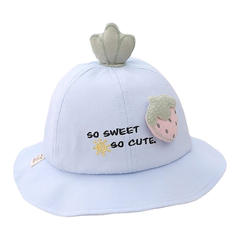 50-52cm hat circumference children's fisherman hat cute fruit bowl