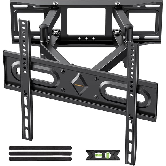 50 55 65 inch Full Motion TV Wall Mount for 32-70 inch TV Bracket,Dual articulating Arms Mount, Tilt Swivel Extension Level, Max VESA 400x400mm, 16" Studs, 110 lbs,Fit Most 40 43 50+ TVs - 32-70 inch