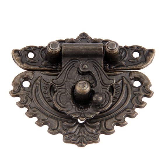 50*56mm Antique Box Hasps Lock Catch Latches for Jewelry Chest Box Suitcase Buckle Clip Clasp Vintage Funiture Hardware