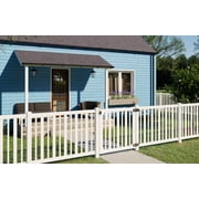 50.5in H x 48in W 1 Gate No Dig WamBam Sturbridge Gate Kit, White Vinyl Picket Yard Fence Gate with Hardware Included for Sturbridge Fence Kit, Durable Outdoor Gate for Yard or Pool, BL19104