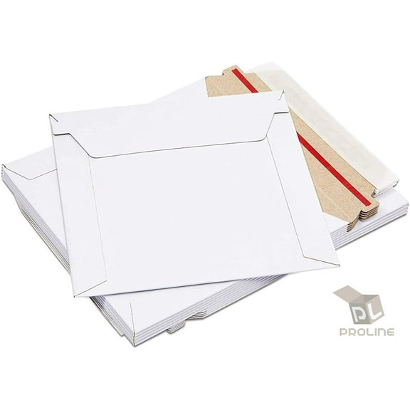 50 - 6.5 x 4.5 PROLINE RIGID PHOTO SHIPPING FLATS CARDBOARD ENVELOPE MAILERS