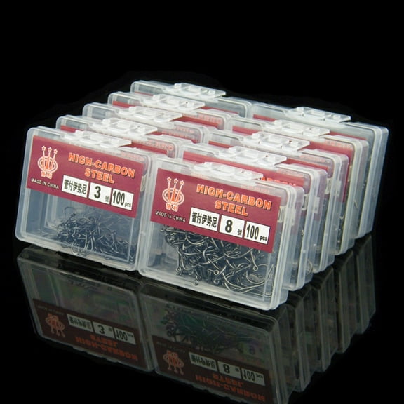 50/60/70Pcs Carbon Steel Fishhook W/ Box Fish Treble Catfish Circle Fishing Hooks for Soft Lure Fish Tackle Pesca Size 15/14/13 14