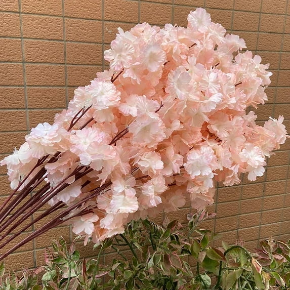 50-600Pcs Artificial Flower Cherry Blossom Branches Wedding Arch Decoration Cherry Blossom Tree Silk Flowers DIY Home Decoration