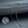 thumbnail image 1 of 50/60CM Stainless Women's Silver Chain Necklace 1/2/3/4mm Stainless Steel Choker, 1 of 8