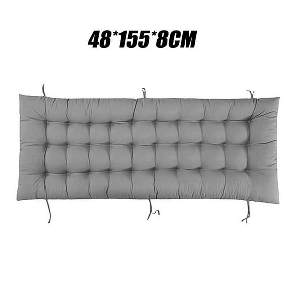 50/61'' Comfortable Padded Seat Cushion Soft Breathable,Strong Resilience -Grey/Blue/Black Soft Mat