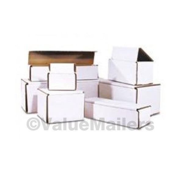 50 - 6x4x4 White Corrugated Shipping Mailer Packing Box Boxes 6 x 4 x 4