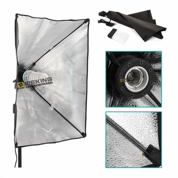 50*70Cm Photography Studio Wired Softbox Lamp Holder With E27 Socket For Studio