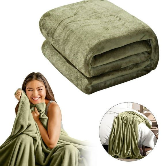 50*70cm Lightweight Microfiber Flannel Comforter - Ultra Soft All-Season Blanket for Bed, Couch & Bedroom - Breathable Comfort for Adults