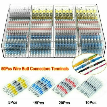 50/800Pcs Solder Seal Sleeve Heat Shrink Wire Connectors Terminals Waterproof