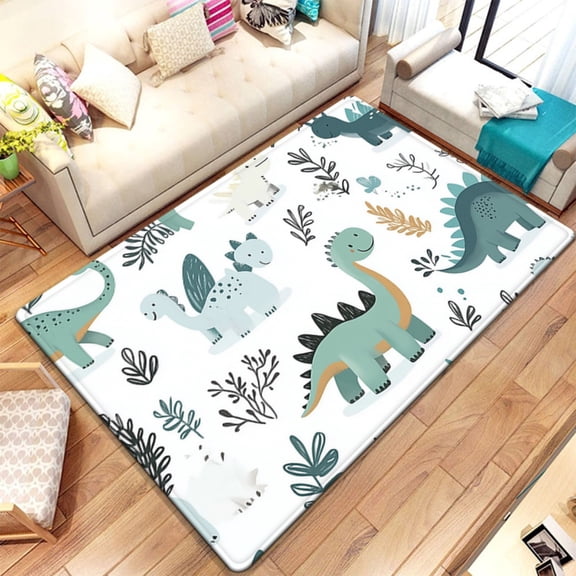 50*80cmCute Animal Growth Chart Print Flannel Play Mat, Non-Slip Rug, Soft Plush Bear Panda Design