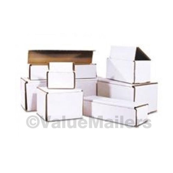 50 - 9x4x3 White Corrugated Shipping Mailer Packing Box Boxes