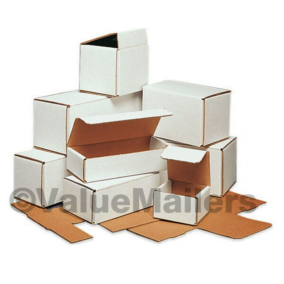 50 - 9x6x3 White Corrugated Shipping Packing Box Boxes Mailers