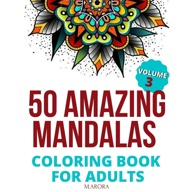 Mandalas Mystery Adult Coloring Books by Colorya - A4 Size