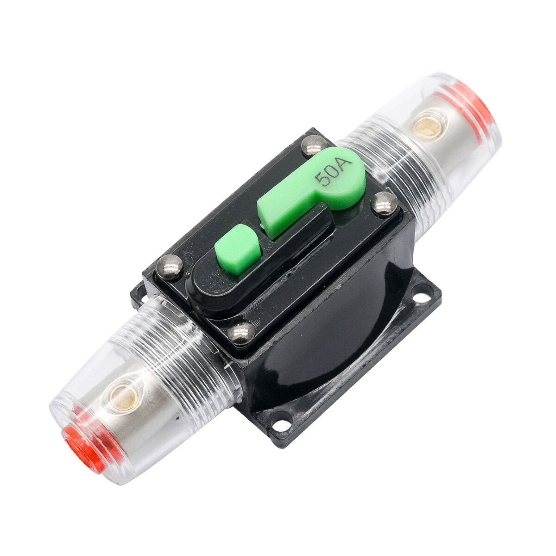 50 Amp Circuit Breaker Resettable Fuse Holder with Manual Reset Switch 1224V DC Circuit Breaker
