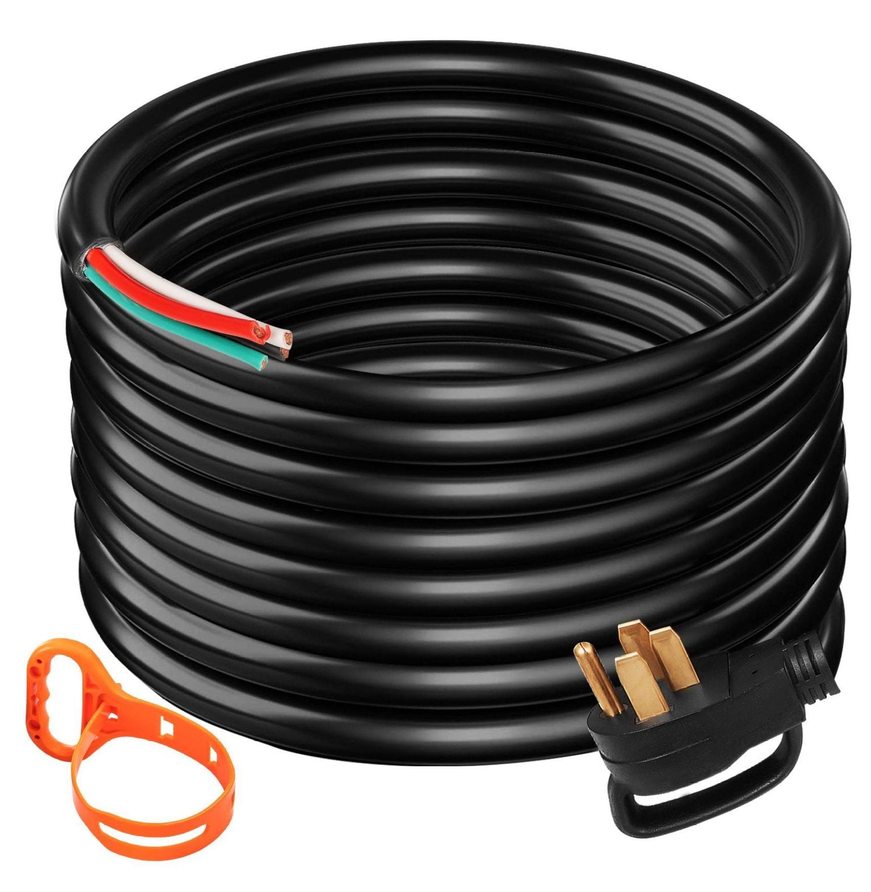 50 Amp Generator Extension Cord 15Ft 6 Gauge 4 Wire STW Generator Power Cord N14-50P to SS2-50R - 12500W RV Generator Cord for Camping & Emergency Power