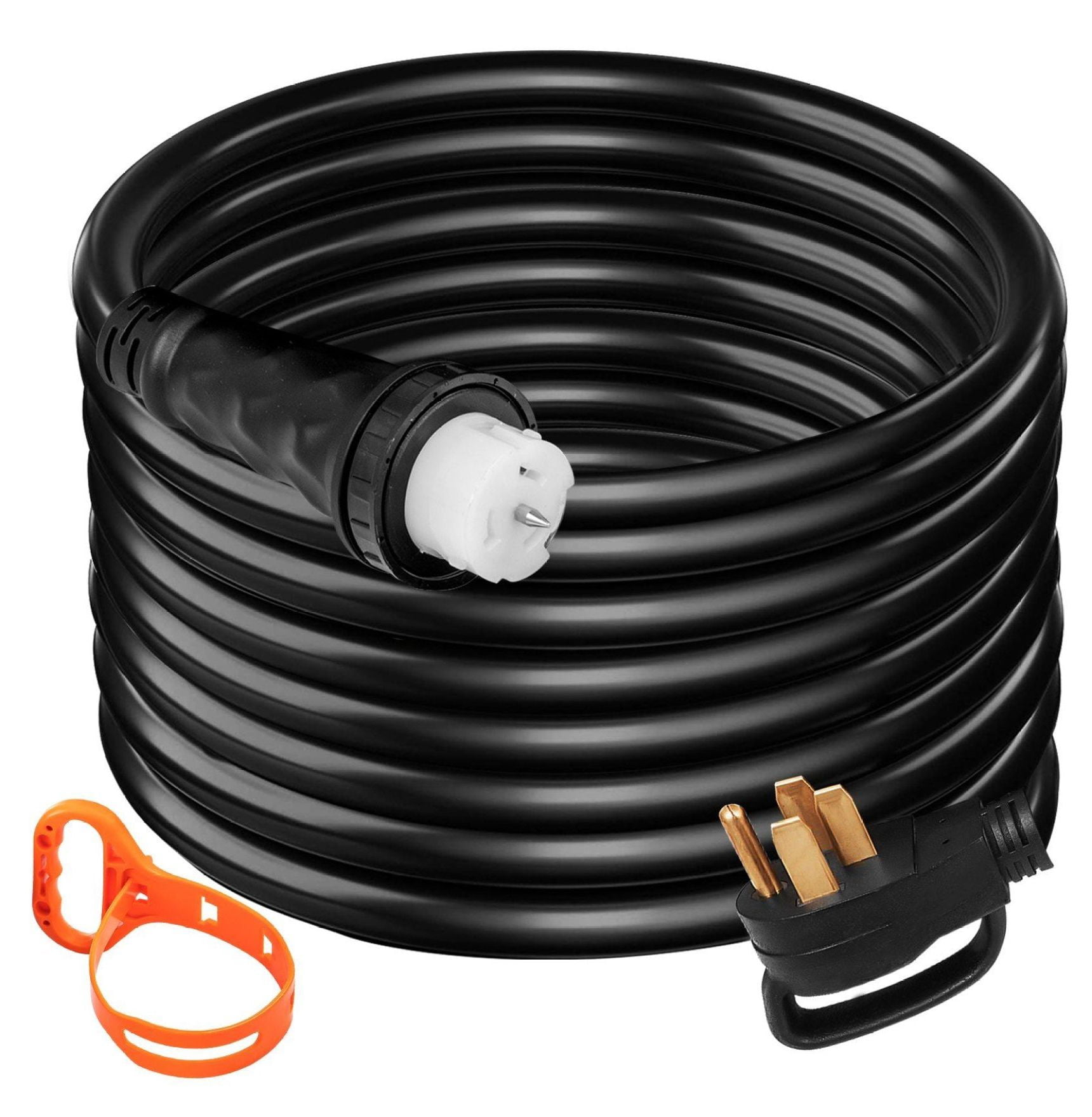 50 Amp Generator Extension Cord 15Ft STW 6/3+8/1, 125/250V 12500W Generator Power Cord with N14-50P & CS6364 Twist Lock Connectors for RV, Camping, Hurricane