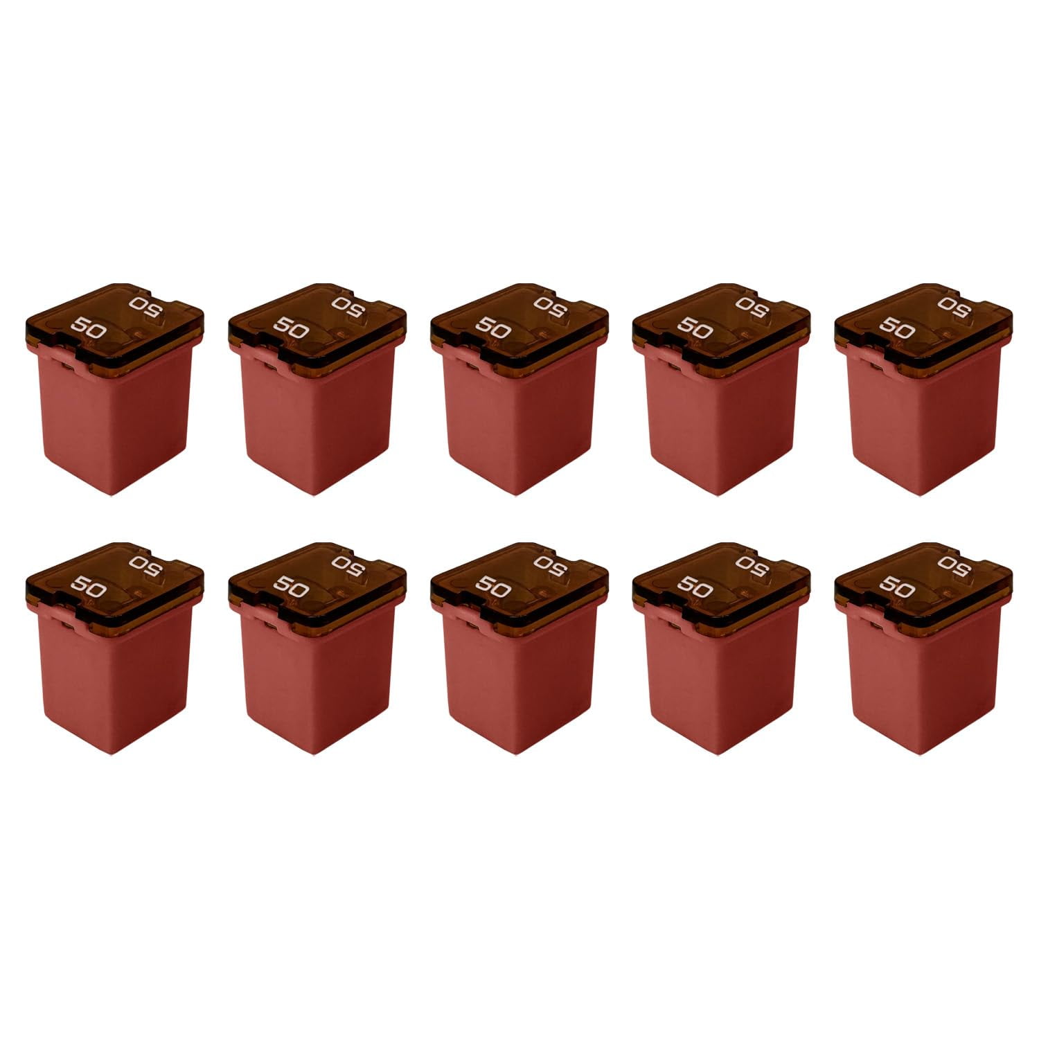 50 Amp JCase Low Profile (Mini) Fuse 16mm for Pickup Trucks, Cars and