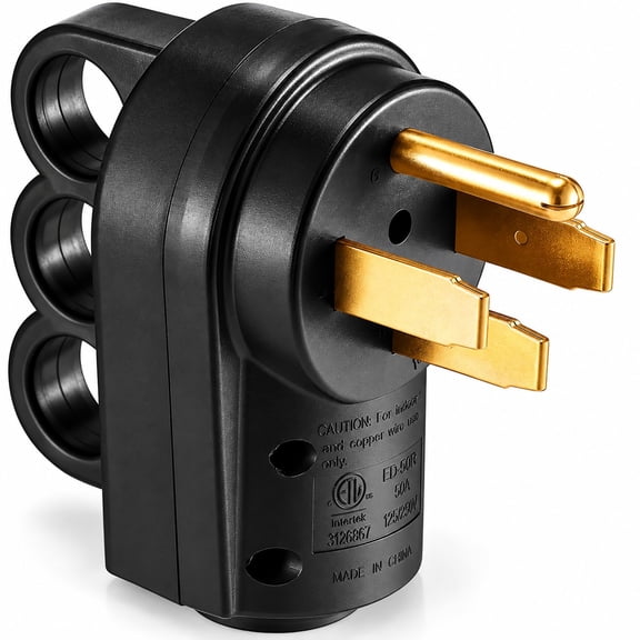 50 Amp RV Replacement Male Plug