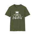 thumbnail image 1 of 50 And Fabulous, Gildan Unisex Softstyle Shirt, Birthday Graphic Tee, S-3XL, 1 of 3