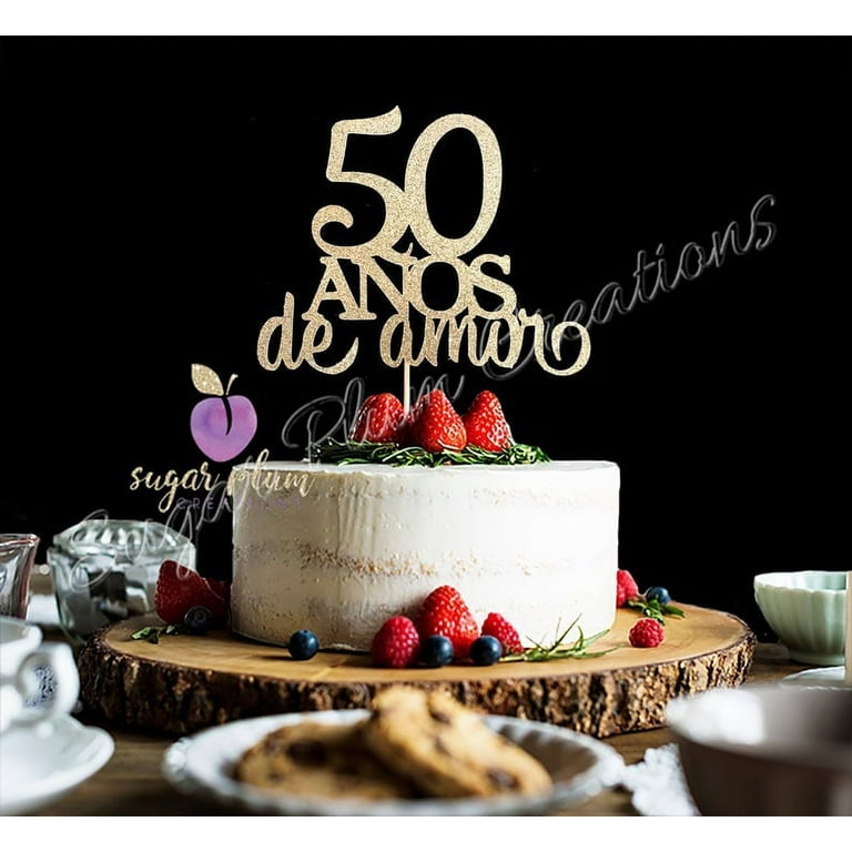Cake Topper 50 anos, Loja Mimos da Dry