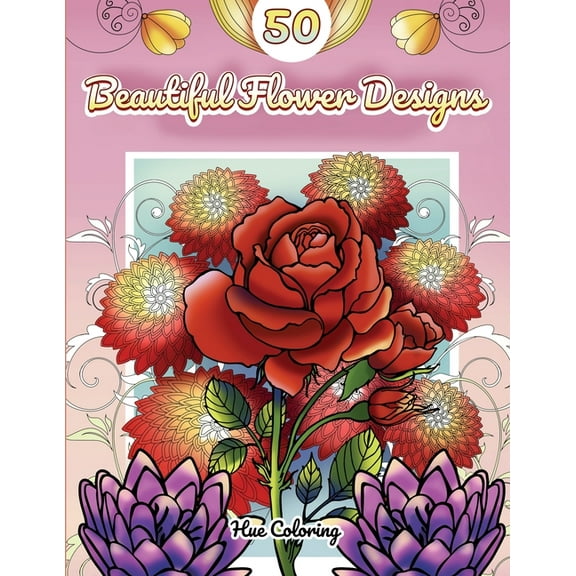 50 Beautiful Flower Designs, (Paperback)