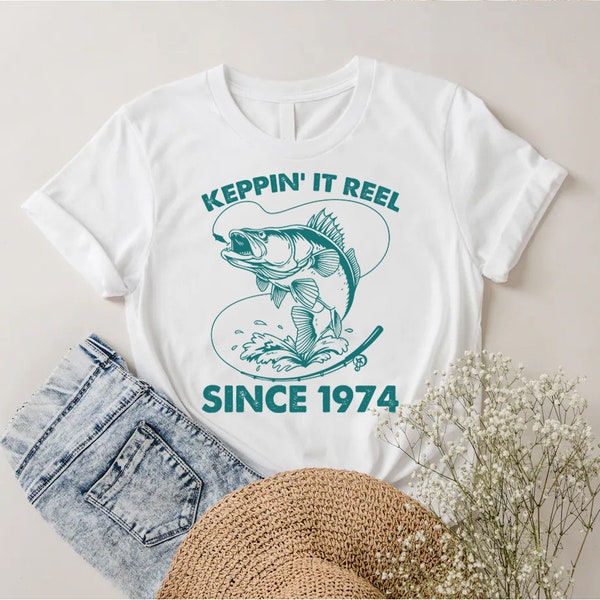 50 Birthday Shirt Funny Fishing Gift For Fishermen TShirt Custom Year
