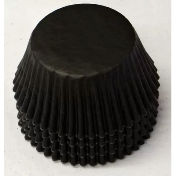 50 Black Cupcake Liners Baking Cups Standard Size Bc-38-50 New