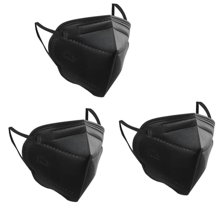 50 Black KN95 5-Layer Filter Face Masks, Individually Wrapped Particulate Respirator for Construction, Allergies, & Daily Protection price history and forecast - Unbranded KN95
