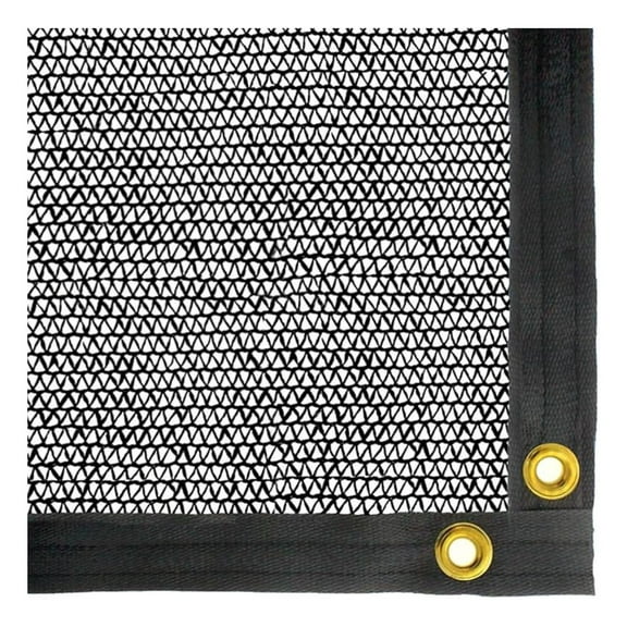 50% Black Outdoor Sun Shade Canopy: UV Protection Shade Cloth| Lightweight, Easy Setup Mesh Canopy Cover with Grommets| Sturdy, Durable Shade Fabric for Garden, Patio & Porch 12'x12'