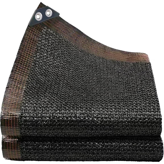 50% Black Shade Cloth, 3.3 x 10 FT Garden Mesh Tarp for Plants Heat Protection with Grommets, Sunshade Plant Cover for Greenhouse, Barns Kennel, Outdoor Netting Screens for Patio & Porch