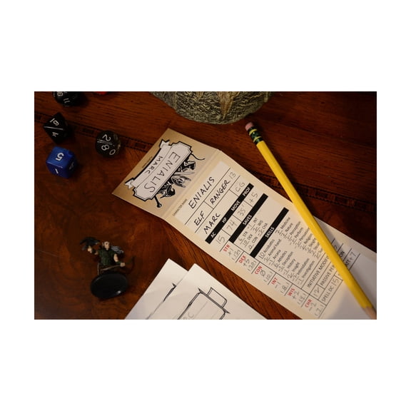 50 Blank Character Trackers - D&D 5e New Condition!
