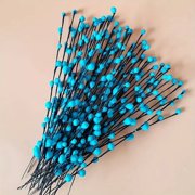 50 Blue Artificial Willow Branches Foam Flowers for Home Wedding Vase Decor