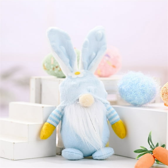 Up to 50% off Botrong Easter Decorations Gnome Easter Decorations, Handmade Easter Bunny Gnomes Plush Ornaments, Bunny Easter Gnomes For -easter tablecloth Decoration Gifts