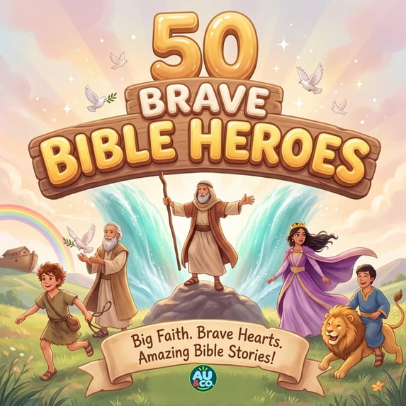 50 Brave Bible Heroes: Inspiring Bible Stories for Kids with Verses ...