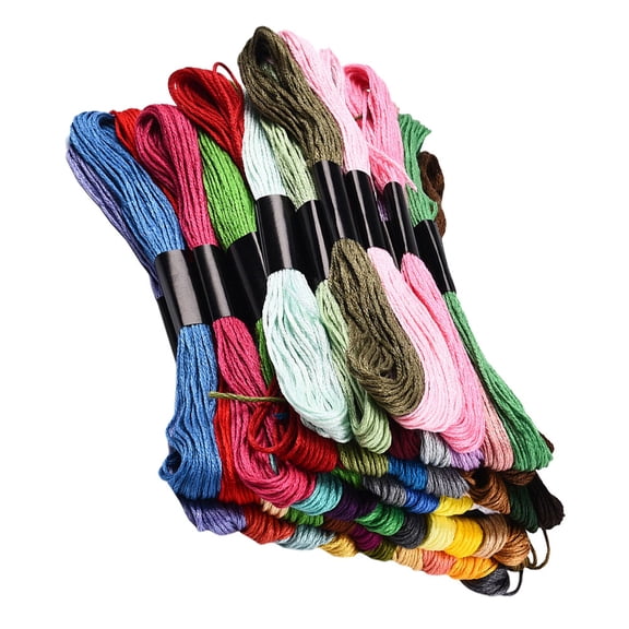 50 Bundles Embroidery Floss Crochet Cotton Cross Stitch Thread 800.00X0.01X0.01CM