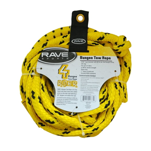 50' Bungee 1-4 Rider Tow Rope