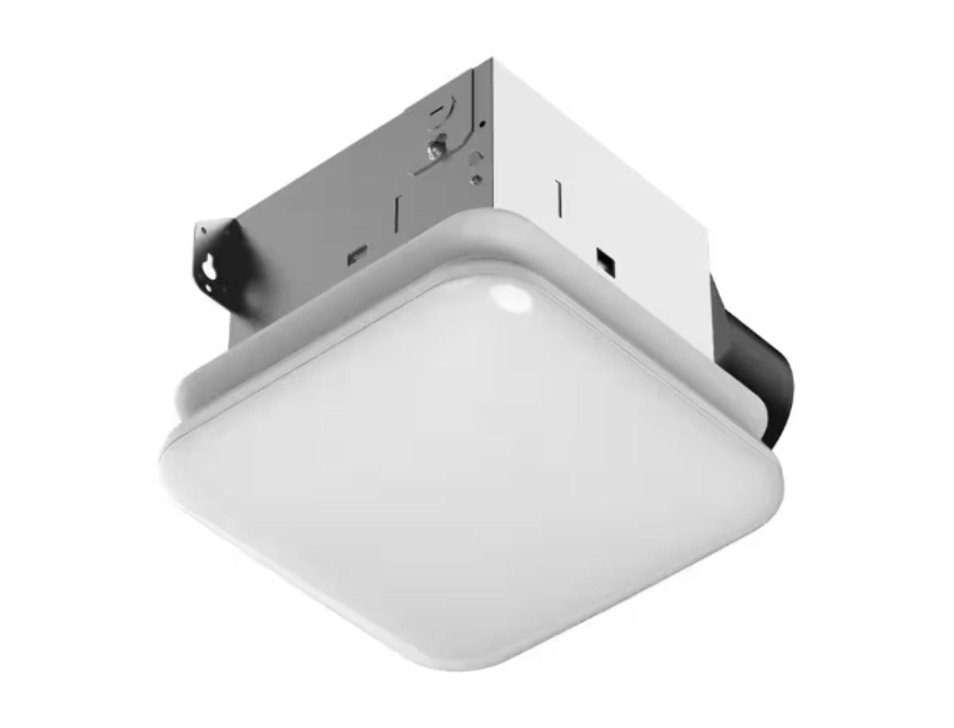 Commercial Electric 50 CFM Ceiling Mount Room Side Installation Bathroom Exhaust Fan with Adjustable Color Temperature LED and Night Light