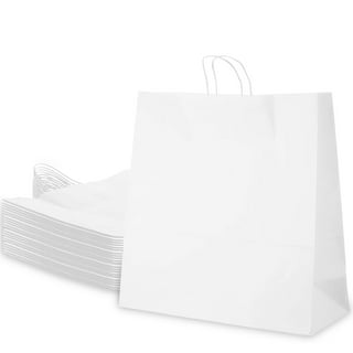 Paper Lunch Bags 25 Lb White Paper Bags 25LB Capacity - Kraft White Paper  Bags, Bakery Bags, Candy Bags, Lunch Bags, Grocery Bags, Craft Bags - #25