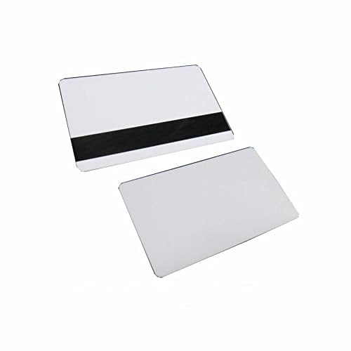 50 CR80 30Mil White Magnetic PVC Plastic Credit/Gift/Photo ID Badge Cards Compatible with and Printers