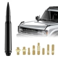 thumbnail image 1 of 50 Cal Black Bullet Antenna Fits For CAR CHEVY SILVERADO FORD F150 JEEP WRANGLER, 1 of 7