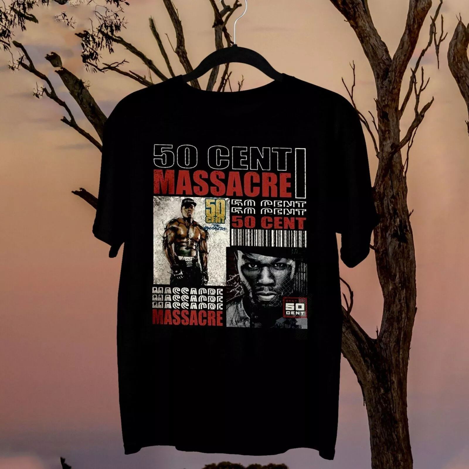 50 Cent The Final Lap Tour Massacre Album Short Sleeve Cotton Men S5xl