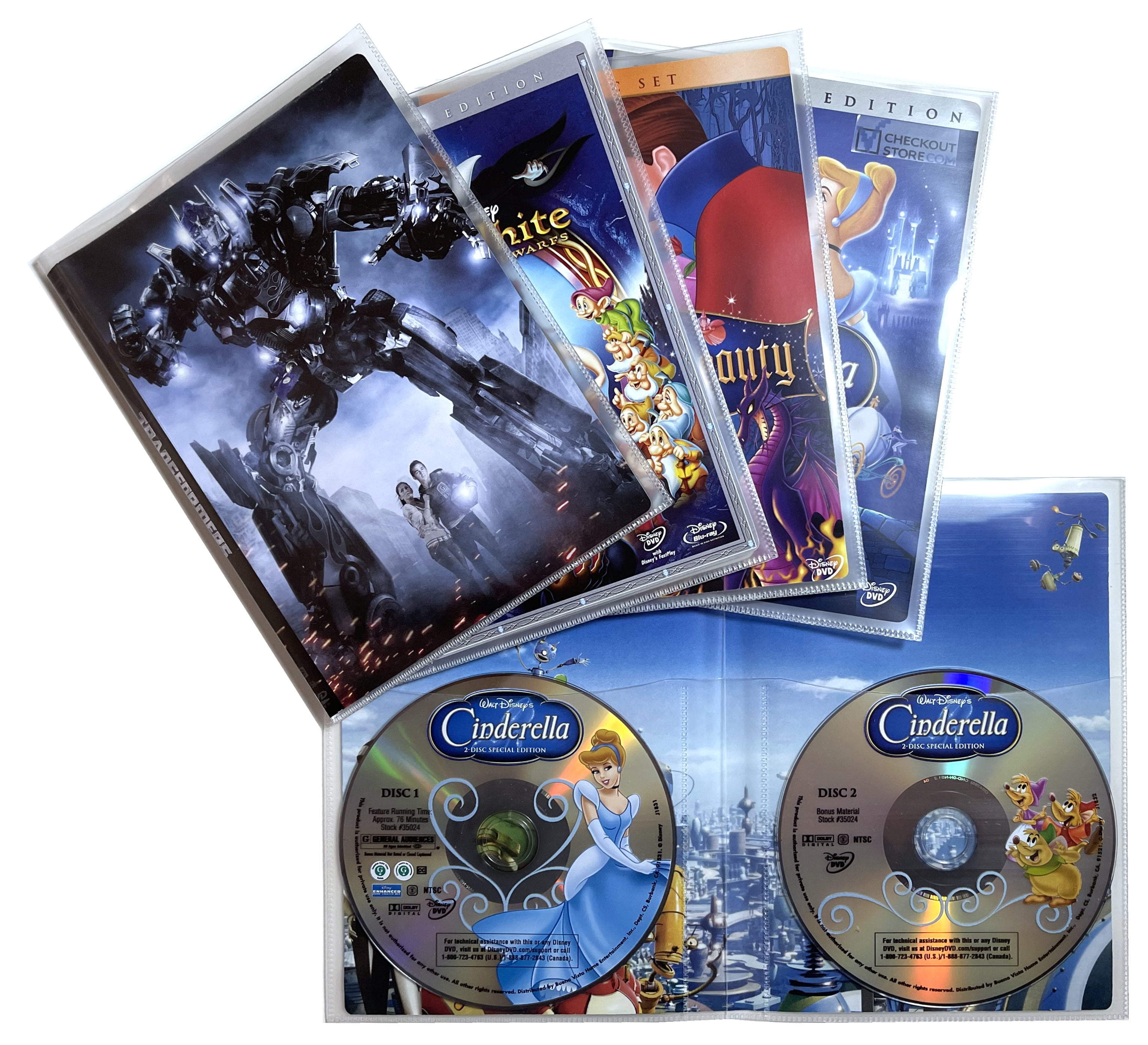 50 CheckOutStore Clear 2 Disc CPP Full Cover Sleeve & DVD Booklet ...