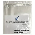 thumbnail image 1 of (50) CheckOutStore Clear Plastic CPP Sleeves for 12" LP Vinyl 33 RPM Records (Tuckable Flap), 1 of 1