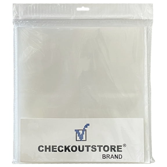 50 CheckOutStore Clear Plastic CPP for 7" Vinyl 45 RPM Record Album Covers (Outer Sleeves)