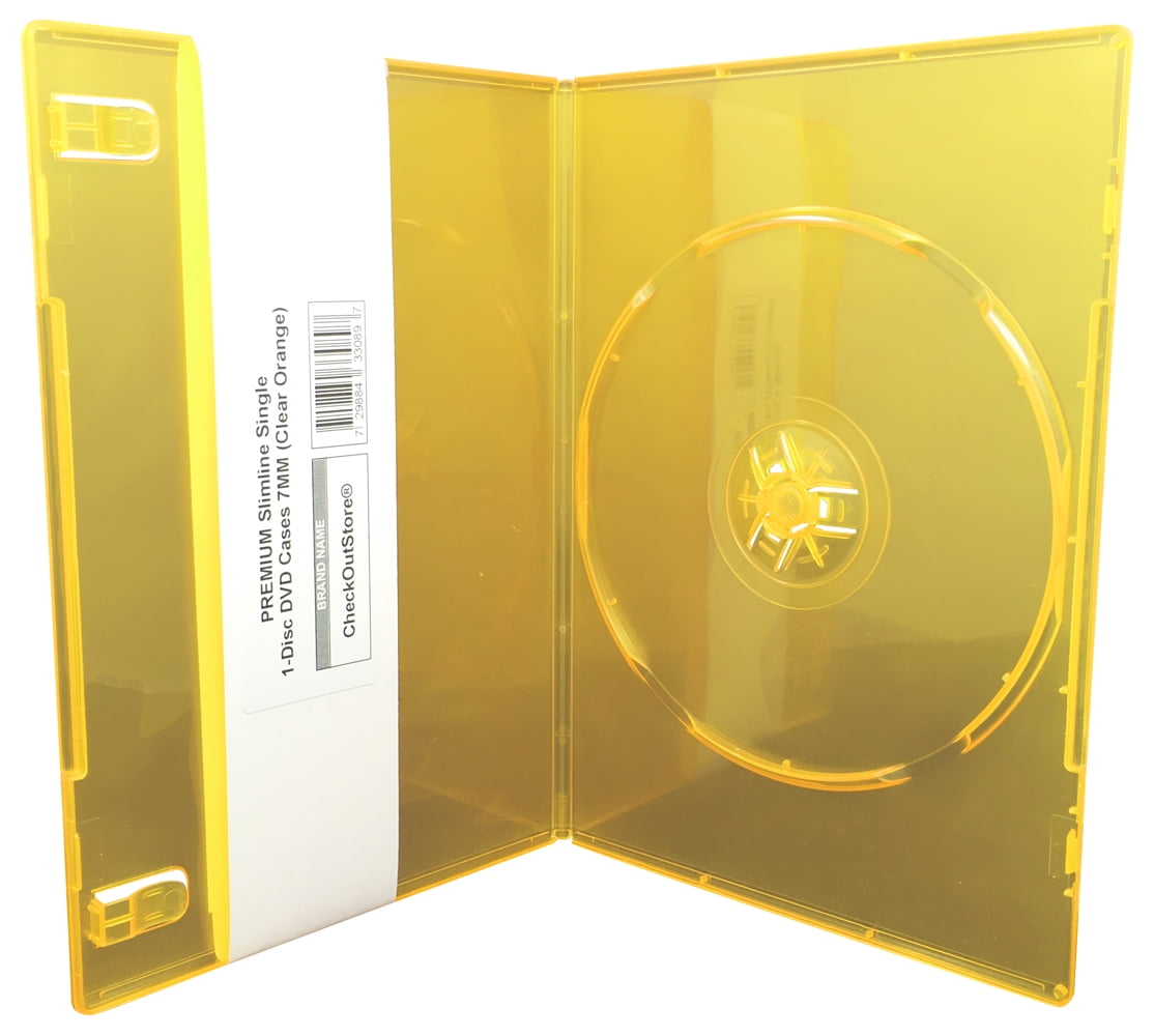 CheckOutStore (50) Slimline Single 1-Disc CD Jewel Cases (Black)