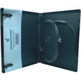 thumbnail image 1 of (50) CheckOutStore Premium Standard Double 2-Disc DVD Cases 14mm (Inner Disc Flap) (Black), 1 of 2