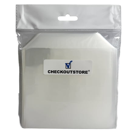 50 CheckOutStore Stamp & Die Clear Storage Pockets (5.5 x 5)