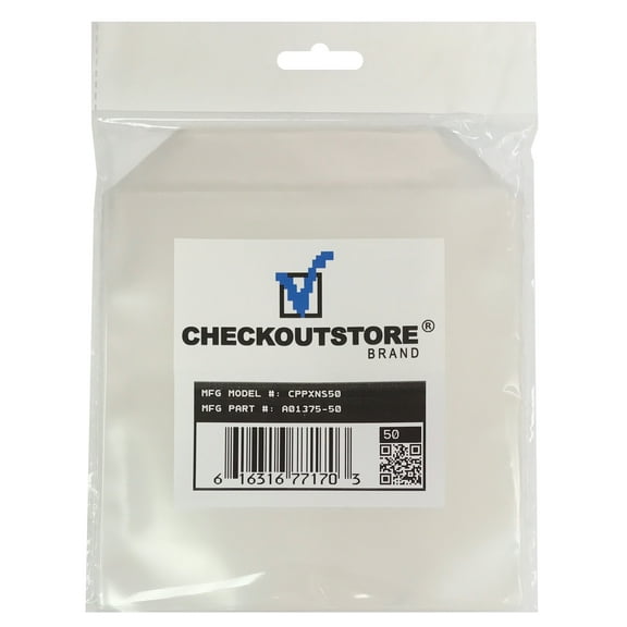 50 CheckOutStore Stamp & Die & Stencil Clear Storage Pockets (6 x 6)
